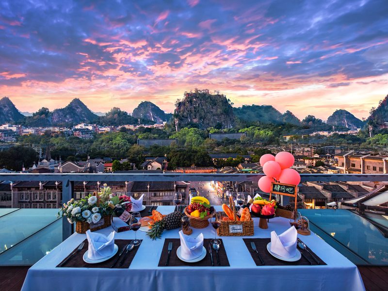 GangShe Rooftop View Hotel l (Guilin Two Rivers And Four Lakes Elephant Trunk Hill) in Guilin
