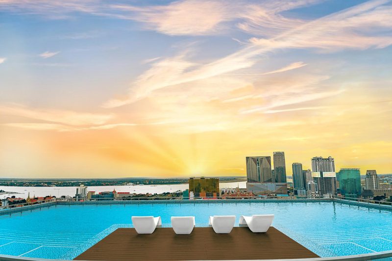Phnom Penh Infinity Pool Down to $25/N - M Residence in Cambodia